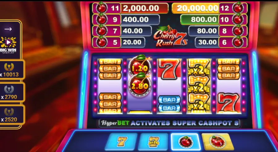 Cherry Rush 7s Gameplay