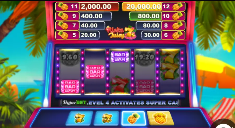Aloha Juicy 7s Gameplay Image