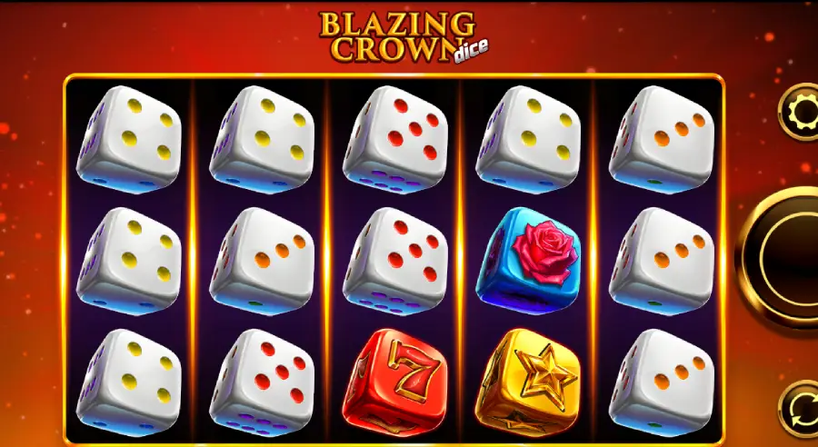 Blazing Crown Dice Gameplay Image