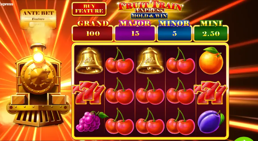 Fruit Train Express: Hold & Win Gameplay Image