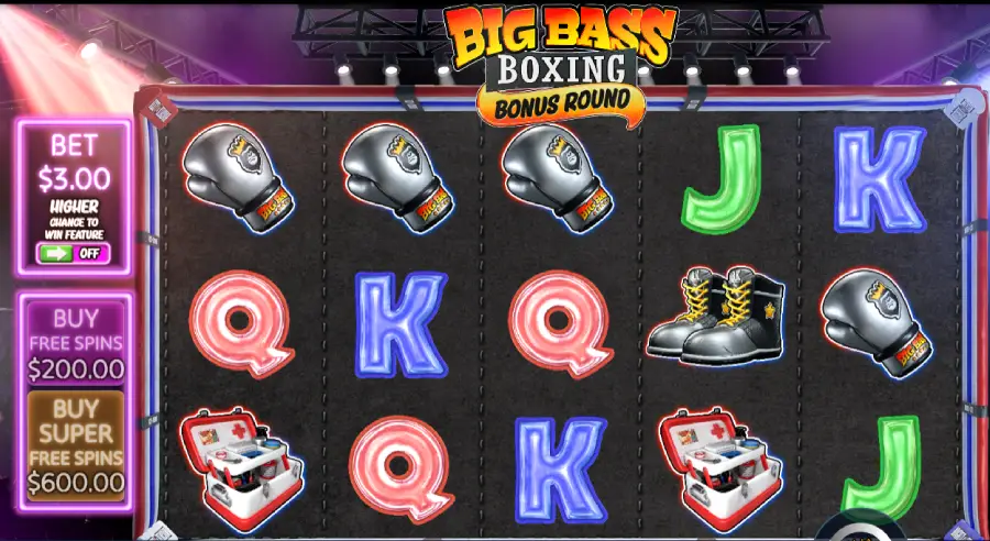 Big Bass Boxing Bonus Round Gameplay Image
