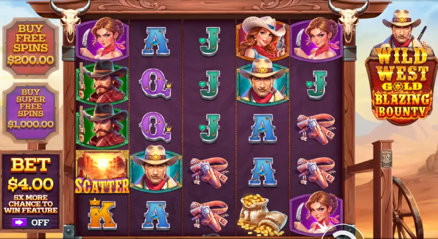 Wild West Gold Blazing Bounty Gameplay