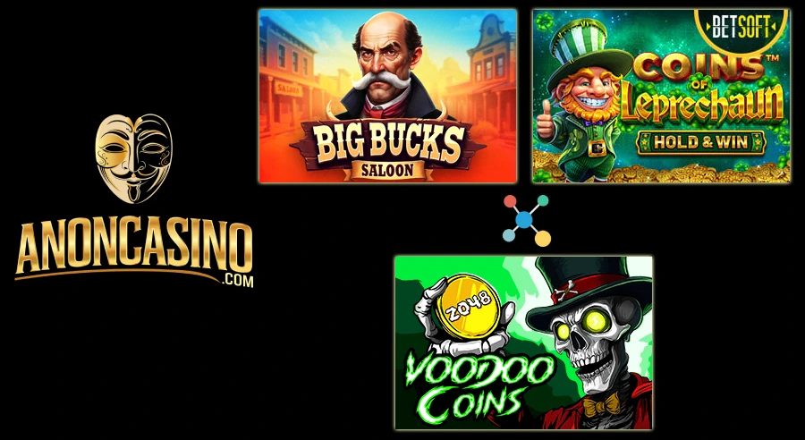 Big Bucks Saloon, Coins of Leprechaun & Voodoo Coins – New Mystic Releases