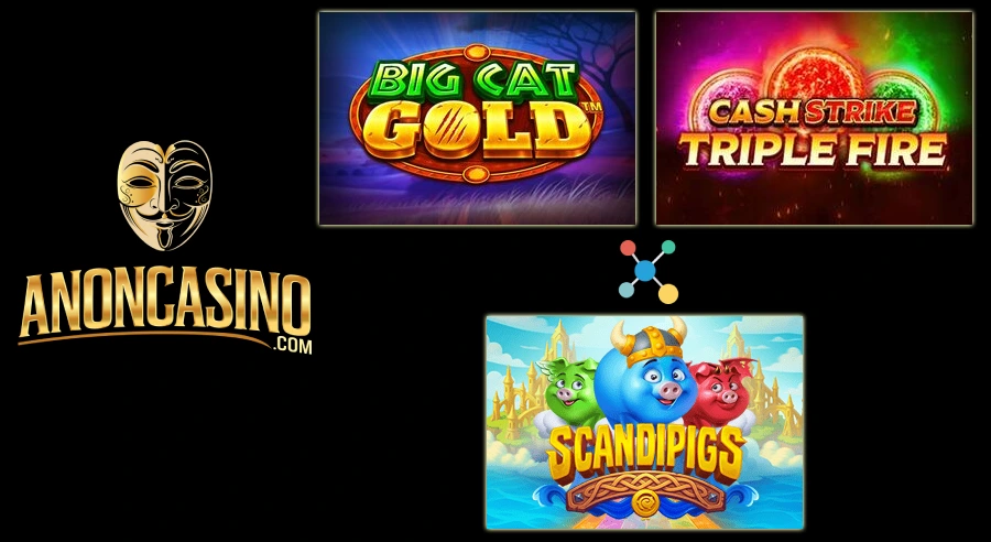 Big Cat Gold, Cash Strike Triple Fire & SCANDIPIGS by Top Providers