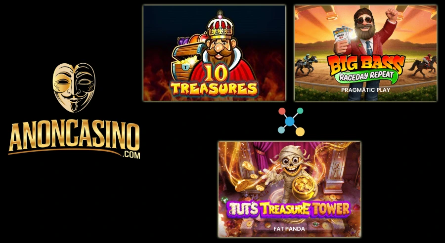 New Slot Releases: 10 Treasures, Big Bass Raceday Repeat, Tut’s Treasure Tower